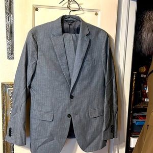 Grey Pinstripe Banana Republic x Progetto Uno Suit